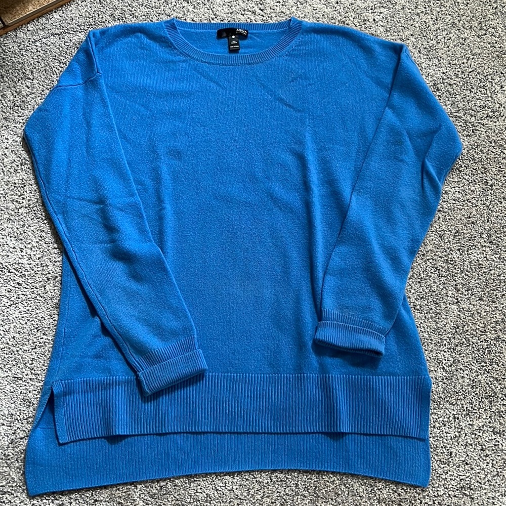 Aqua cashmere sweater